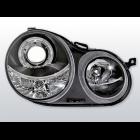 VW POLO 9N  01-05- LAMPY PRZEDNIE - SOCZEWKA RING BLACK
