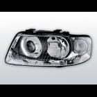  AUDI A3 00-03 - LAMPY PRZEDNIE - SOCZEWKA CHROM