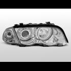 BMW E46 98-01 SEDAN TOURING - LAMPY PRZEDNIE - CHROM NEW RING