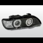  BMW X5 (E53) 99-03- LAMPY PRZEDNIE - SOCZEWKA RING LED BLACK ELEKTRYKA