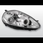 FIAT GRANDE PUNTO - LAMPY PRZEDNIE - SOCZEWKA RING LED