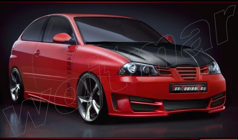 SEAT IBIZA 6L 02-08 KOMPLETNY BODYKIT-ZDERZAK PRZÓD-ZDERZAK TYŁ-PROGI